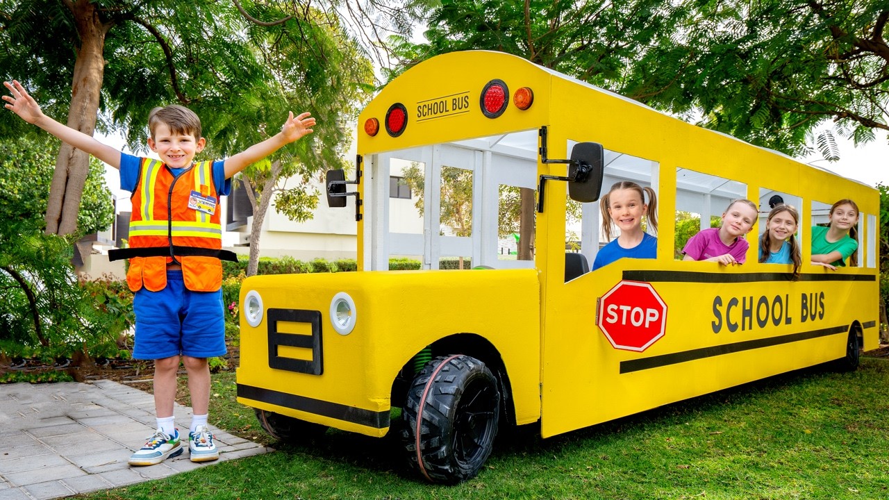 Приключение на школьном автобусе - Дети учат правила безопасности 🚌🛡️✨