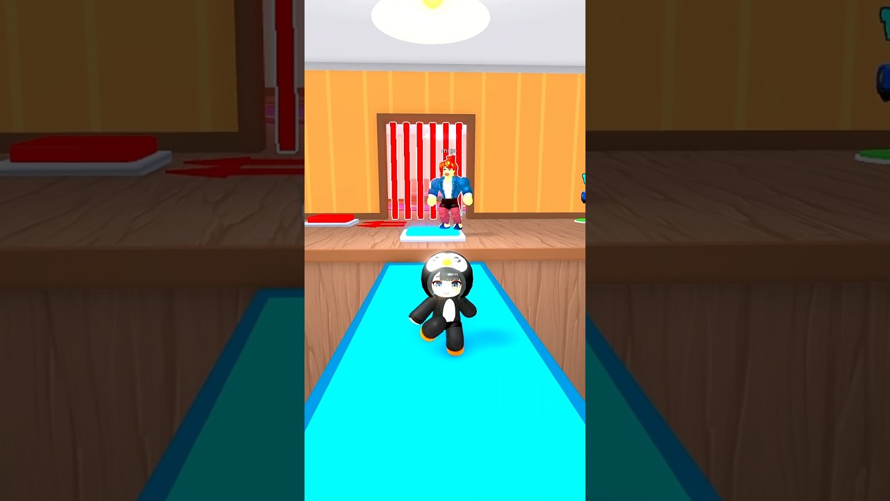 bacon trolled Gugugaga Penguin in Teamwork Obby Roblox 😭#roblox #shorts