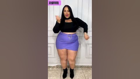 Midi skirt set purple 💜 #plussize #model #curvy #fashion