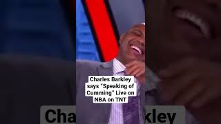 Charles Barkley Says “Speaking of Cumming” Live on NBA on TNT. #nba #sports #charlesbarkley