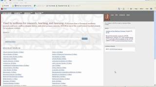 JSTOR Advanced Search Tutorial