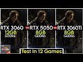 RTX 3060 vs RTX 5050 vs RTX 3060 Ti - Test In 12 Games - Biggest 2026 Comparison