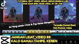 CARA MEMBUAT JEDAG JEDUG EFEK BINGKAI LED DAN STIKER ASAP BIRU DI CAPCUT