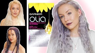 TRYING OUT GARNIER OLIA METALLIC SILVER HAIR DYE | FIRST IMPRESSIONS | REVIEW | ELLIE KING