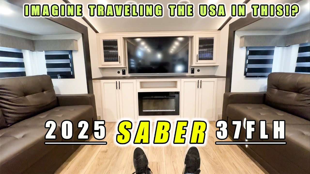 2025 SABRE 37FLH: THIS LUXURY FIFTH WHEEL HAS THE BIGGEST BATHROOM IVE ...