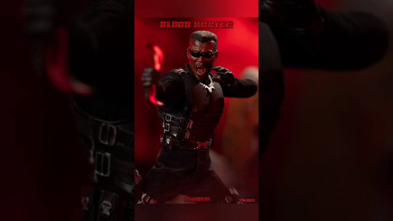 Sawtooth STM-20252 ヴァンパイア ブレイド 1/12Blade Blade 1/12 Unboxing 🔥 Sawtooth Toys Blood Hunter (Double Head