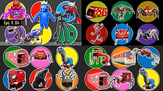 KUMPULAN MONSTER !! Blue Rainbow Friends, Gangle Digital Circus, Mack Spider Eater, McQueen Eater...