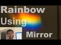 How to make rainbow at home using mirror  dispersion of light  diy science experiment