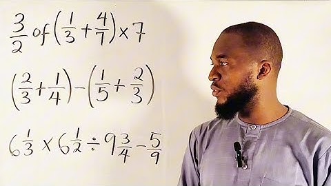 How To Simplify Fractions Using BODMAS | Updated version.