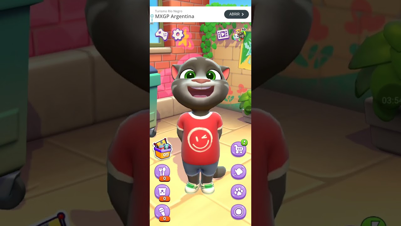 mi primera vez jugando talking tom cat #talking tom cat #gato #tom