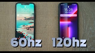 120hz ProMotion display iPhone vs 60hz in slow mo