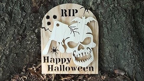 Halloween Tombstone, Scroll Saw Project