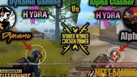 Dynamo Vs Alpha Claser*HYDRA VS HAYDRA*|Dynamo Gaming | Alpha Clasher | PUBG