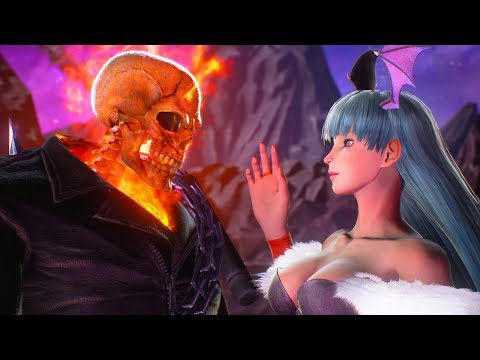 Morrigan attempts to Seduce Ghost Rider | Marvel vs Capcom: Infinite