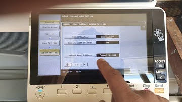 HOW SET CUSTOM DEFAULT SETTING OF KONICA MINOLTA BIZHUB C226,  C258,  C,368