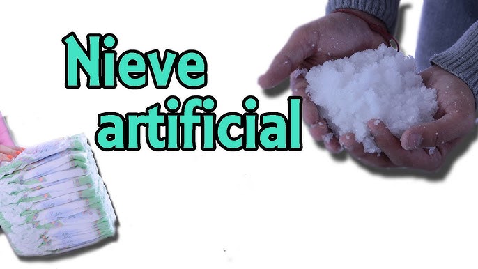 Como hacer NIEVE ARTIFICIAL INSTANTANEA muy fácil 