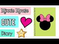 DIY Minnie Mouse Notebook! 🎀🐭 - How To Make A Diary - Easy Notebook - Paper Craft - The Crafty Panda