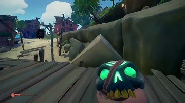 Sloop crew robbing Galleon of Skull Fort loot.