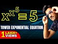 Tower exponential equation