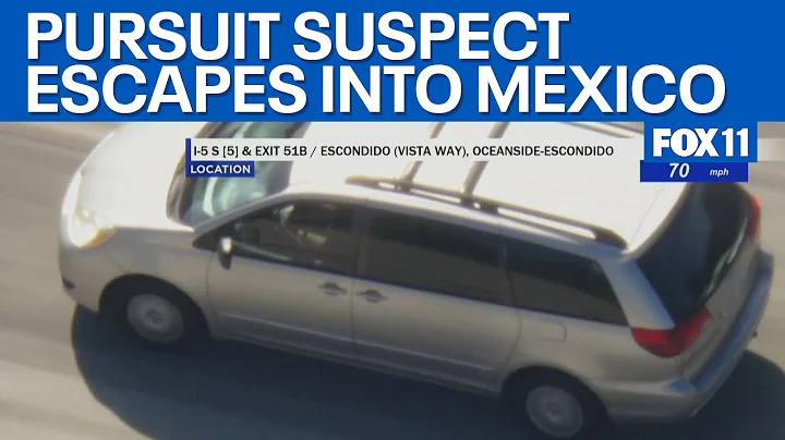 Police chase: CHP in pursuit of stolen minivan in LA