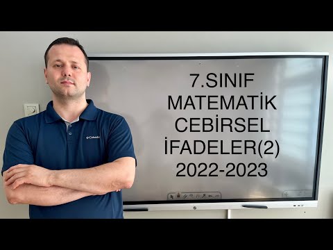 Cebirsel İfadeler 7.Sınıf #kadirhoca #matematik