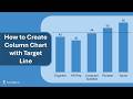 How to create column chart with target line - For Excel Effects website