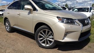 New Satin Cashmere 2015 Lexus RX 350 AWD Sportdesign Touring Package Review Northwest Edmonton
