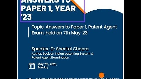 Answer Key to Paper 1, Year 