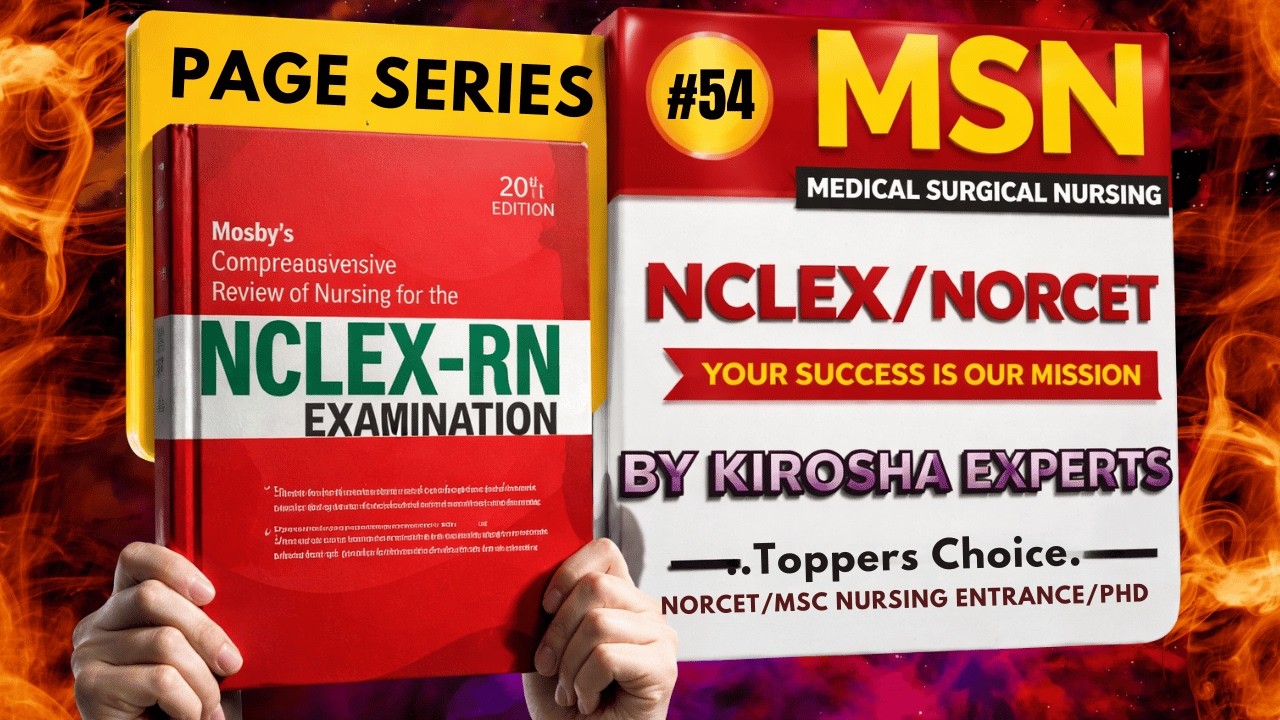 MOSBY Complete Solution | PACE SERIES 54🔥 | Nursing Competitive Exams की Full तैयारी | LIVE 10 PM