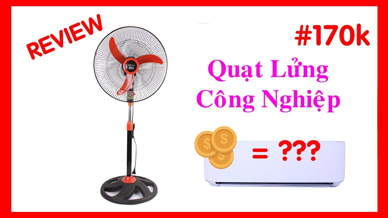 Lắp Ráp Quạt Lửng Công Nghiệp Điện Cơ 170k Trên Shopee | GVD REVIEW