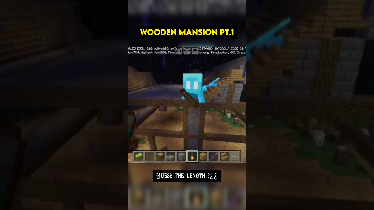 Making Of Wooden Mansion in Minecraft Part 1 : A new Journey 