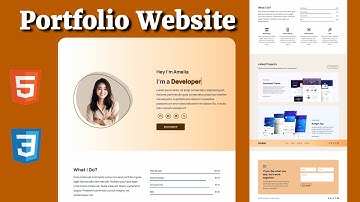 How to Create a Responsive Portfolio Website Using HTML and CSS Only - Easy Tutorial