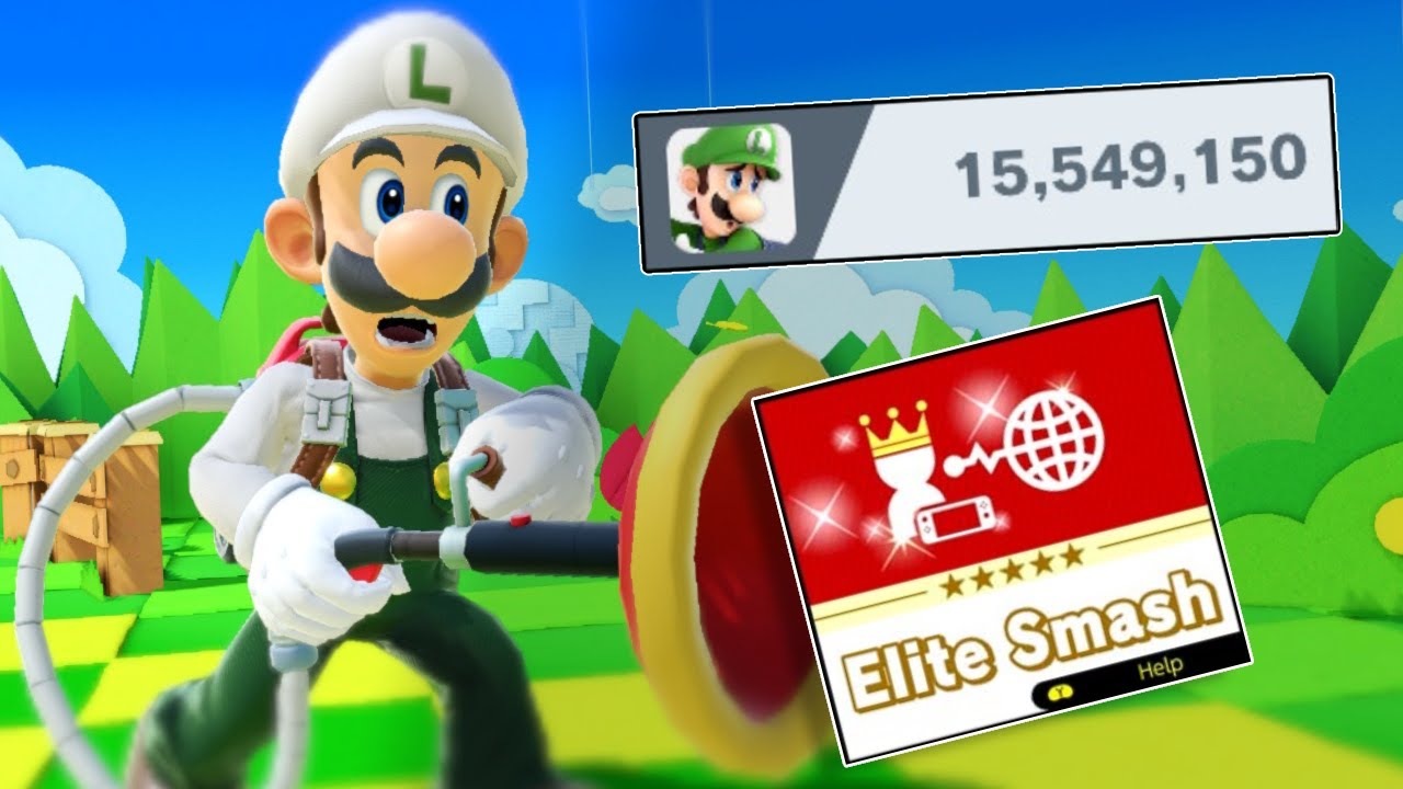 This is what a 15.5 Million GSP Luigi Looks like! | SSBU Luigi Montage