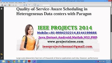 Quality of Service Aware Scheduling in Heterogeneous Data centers with Paragon