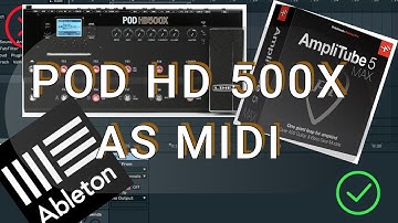 LINE 6 POD HD500X MIDI CONTROLLER II AMPLITUBE 5 II ABLETON