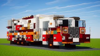 Minecraft FDNY Tower Ladder Fire Truck Tutorial