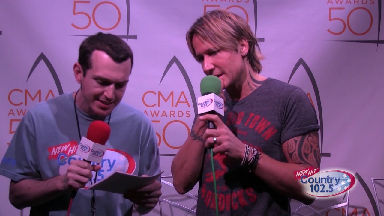 The 50th Annual CMA Awards Broadcast Keith Urban Interview YouTube