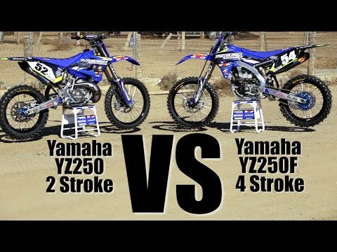 Yamaha YZ250 2 Stroke Versus Yamaha YZ250F - Motocross Action