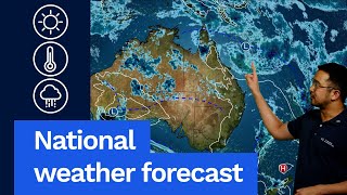 National Weather Forecast: Ex-TC Mitchell for WA, warm and unsettled for most other areas
