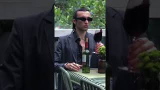 Man Sits Alone At The Table Drinking Wine In Pouring Rain | Haters Are Going To Hate #short