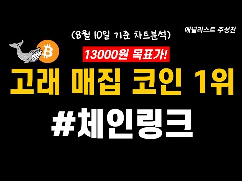   체인링크 13000원대 이상 대상승한다 고래 매집코인 1위 무조건 상승 대호재 조만간 터질것