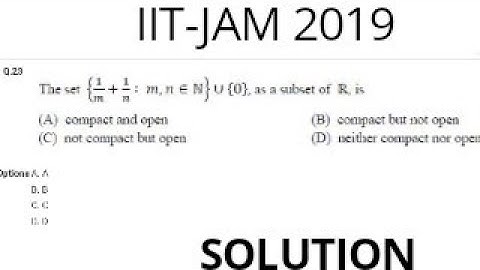 IIT-JAM 2019 SOLUTION OF QUESTION