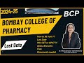 Bombay College of Pharmacy | M Pharm Admission 2024 | Fees, Seats, How to fill form, GPAT or CET ?
