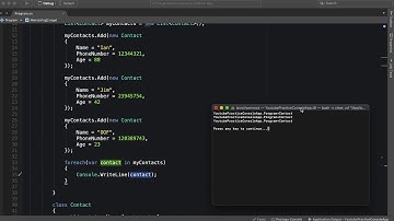 C# Tutorial: Lists of Objects