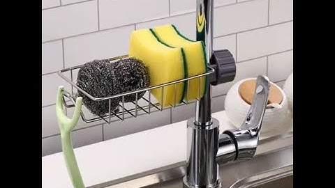 Giá Inox Treo Vòi Rửa Bát Để Đồ Như Giẻ Rửa Chén Bát, Miếng Cọ Nồi, Chảo, Khô Ráo, Sạch Sẽ 4008