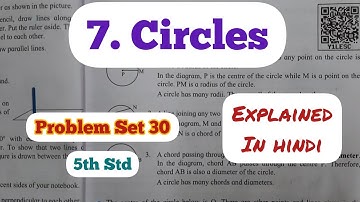 5th Std - Mathematics - Chapter 7 Circles Problem Set 30 solved explained in hindi - Class 5