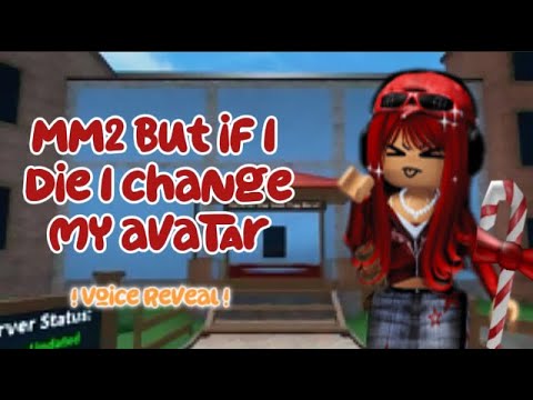 !VOICE REVEAL! If i die i change my avatar mm2 challenge #roblox #mm2 #voicereveal #firstvideo