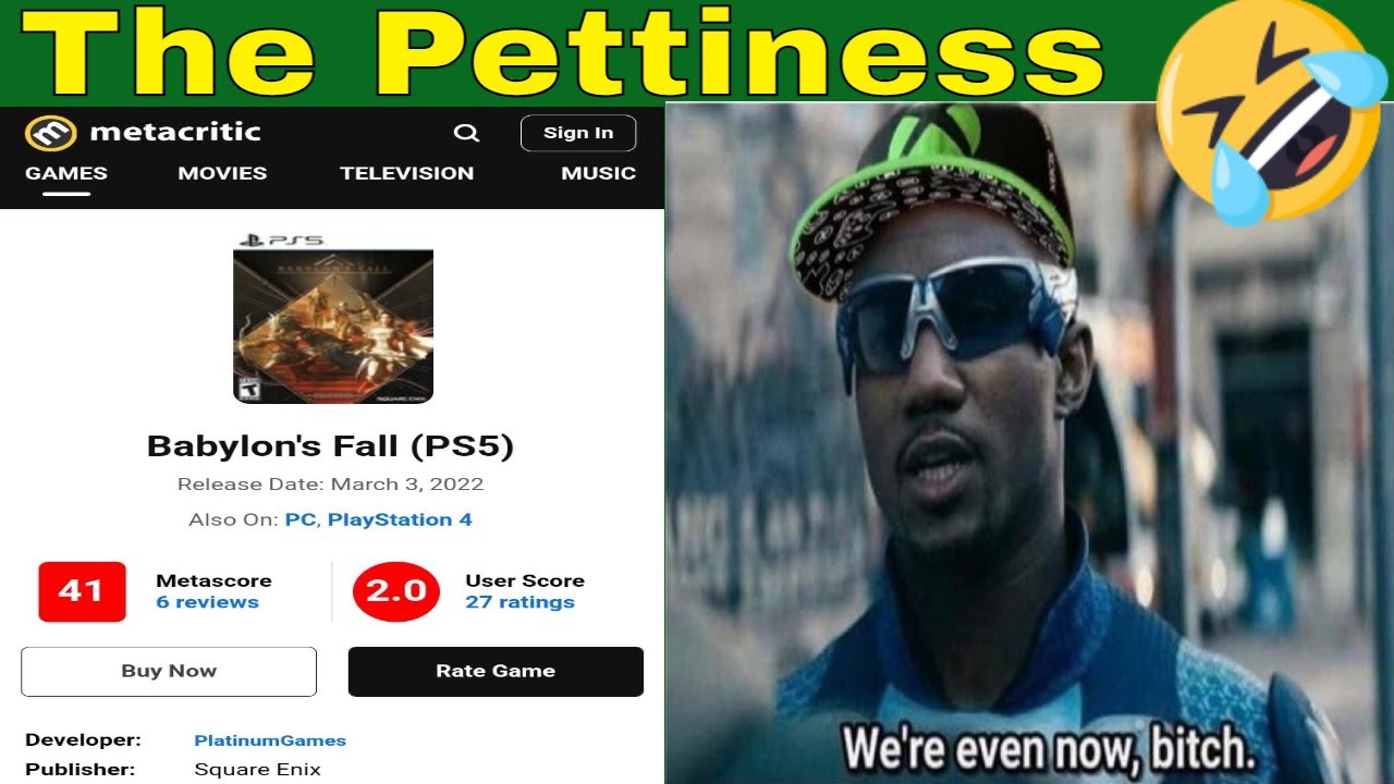 PlayStation exclusive Babylon's Fall is a flop & Xbox guys get revenge for Crossfire X