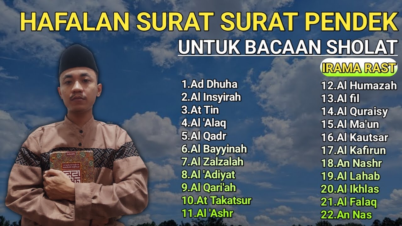 Hafalan Surat Surat Pendek Untuk Bacaan Sholat