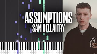 Assumptions - Sam Gellaitry - Piano Tutorial + MIDI